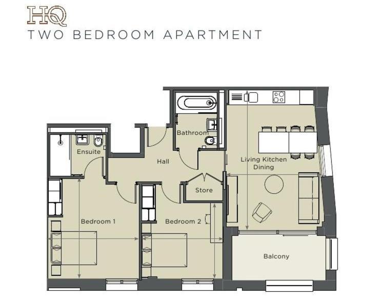 Luxury 2 Bedroom Apartment With Free Parking In The Heart Of 约克 外观 照片
